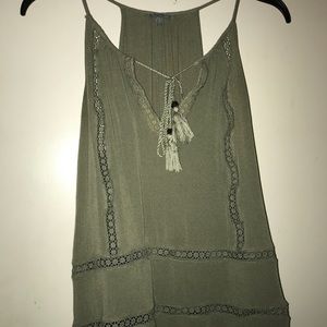 Green cute tied shirt